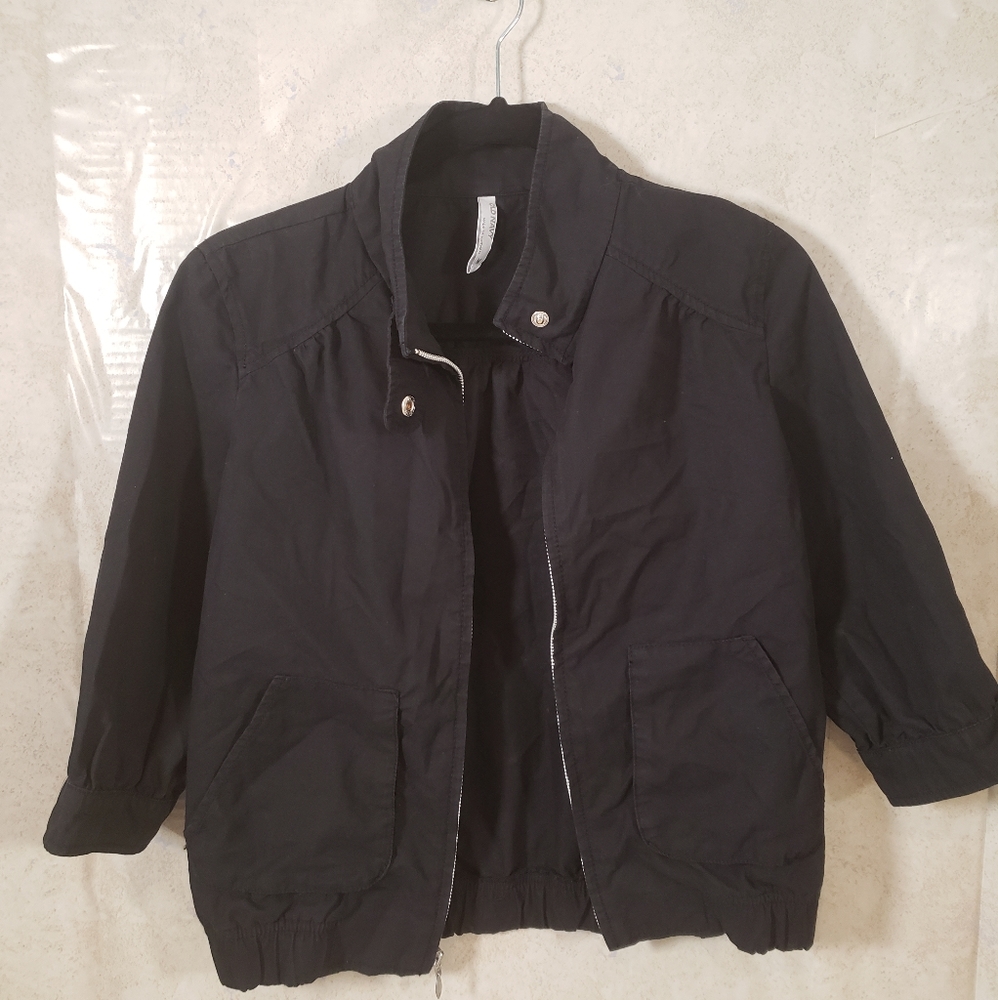 Old Navy Medium Black Cropped Jacket